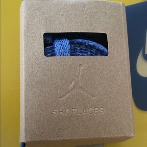 Nike Air Jordan Navy Blue Woven Shoelaces